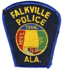 Falkville Police (Alabama)
Thanks to BensPatchCollection.com for this scan.
