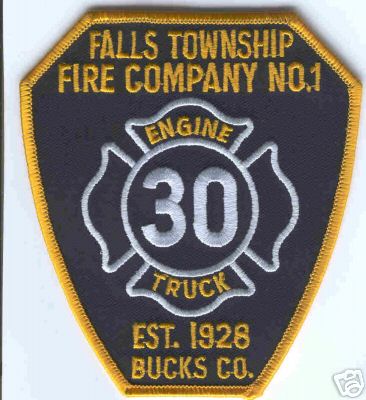 Falls Township Fire Company No 1
Thanks to Brent Kimberland for this scan.
Keywords: pennsylvania number engine truck 30 bucks county