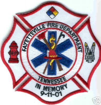 Fayetteville Fire Department
Thanks to Brent Kimberland for this scan.
Keywords: tennessee