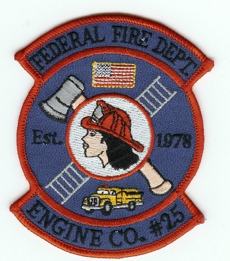 Alderson Federal Prison Camp Fire Department Engine Company #25 (West Virginia)
Thanks to PaulsFirePatches.com for this scan.
Keywords: dept number alderson prison camp