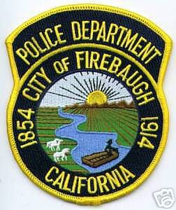 Firebaugh Police Department (California)
Thanks to apdsgt for this scan.
Keywords: city of