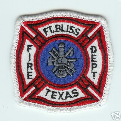 Fort Bliss Fire Dept
Thanks to Jack Bol for this scan.
Keywords: texas department us army ft