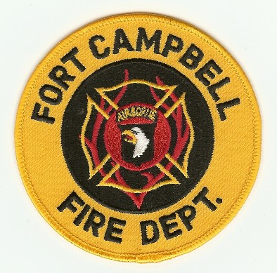 Fort Campbell Fire Dept
Thanks to PaulsFirePatches.com for this scan.
Keywords: kentucky department us army