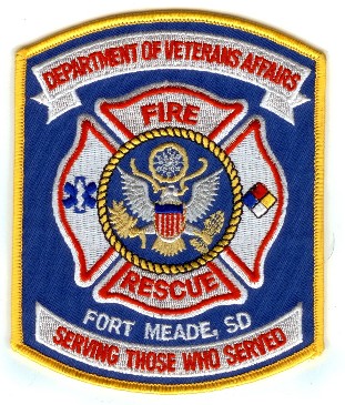 Fort Meade Department of Veterans Affairs Fire Rescue
Thanks to PaulsFirePatches.com for this scan.
Keywords: south dakota ft. va