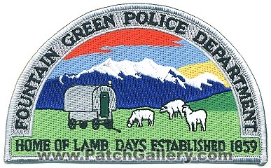 Fountain Green Police Department (Utah)
Thanks to Alans-Stuff.com for this scan.
Keywords: dept.