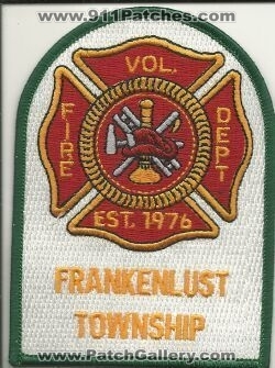 Frankenlust Township Volunteer Fire Department (Pennsylvania)
Thanks to Mark Hetzel Sr. for this scan.
Keywords: twp. vol. dept.