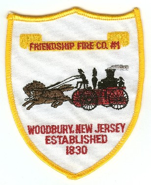 Friendship Fire Co #1
Thanks to PaulsFirePatches.com for this scan.
Keywords: new jersey company woodbury