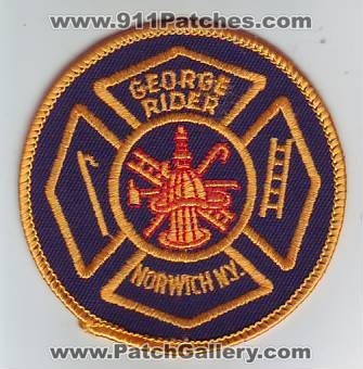 George Rider Fire Department (New York)
Thanks to Dave Slade for this scan.
Keywords: dept. norwich n.y.