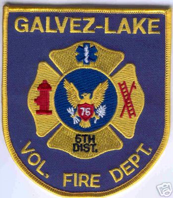 Galvez Lake Vol Fire Dept
Thanks to Brent Kimberland for this scan.
Keywords: louisiana volunteer department 5th district 76