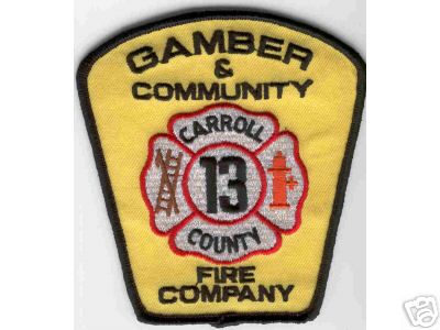 Gamber & Community Fire Company 13
Thanks to Brent Kimberland for this scan.
County: Carroll
Keywords: maryland