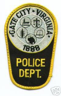 Gate City Police Dept (Virginia)
Thanks to apdsgt for this scan.
Keywords: department