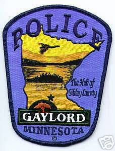 Gaylord Police (Minnesota)
Thanks to apdsgt for this scan.
