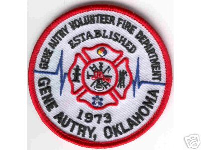Gene Autry Volunteer Fire Department
Thanks to Brent Kimberland for this scan.
Keywords: oklahoma