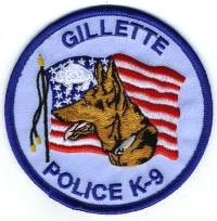 Gillette Police K-9 (Wyoming)
Thanks to BensPatchCollection.com for this scan.
Keywords: k9