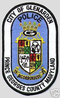 Glenarden Police (Maryland)
Thanks to apdsgt for this scan.
County: Prince Georges
Keywords: city of
