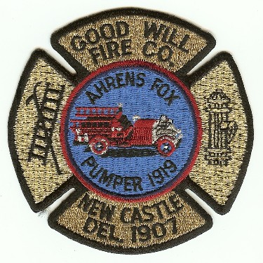 Goodwill Fire Co
Thanks to PaulsFirePatches.com for this scan.
Keywords: delaware company new castle