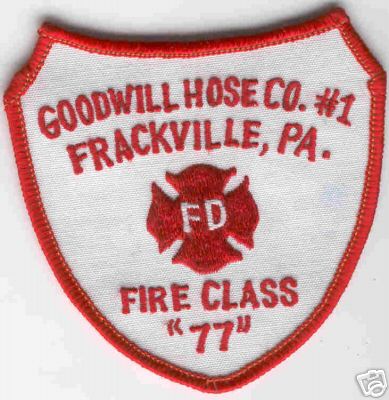 Goodwill Hose Co #1
Thanks to Brent Kimberland for this scan.
Keywords: pennsylvania company number frackville class 77