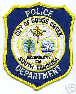 Goose Creek Police Department (South Carolina)
Thanks to apdsgt for this scan.
Keywords: city of