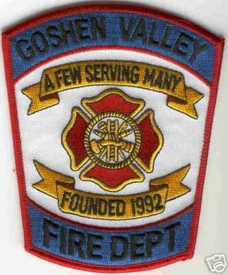 Goshen Valley Fire Dept (Tennessee)
Thanks to Brent Kimberland for this scan.
Keywords: department