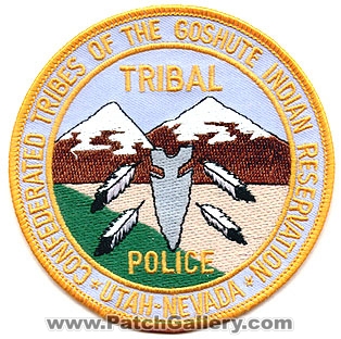 Confederated Tribes of the Goshute Indian Reservation Tribal Police Department (Utah)
Thanks to Alans-Stuff.com for this scan.
Keywords: dept.