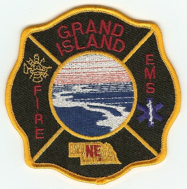 Grand Island Fire EMS
Thanks to PaulsFirePatches.com for this scan.
Keywords: nebraska