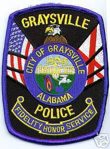 Graysville Police (Alabama)
Thanks to apdsgt for this scan.
Keywords: city of