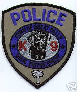 Great Falls Police Drug Enforcement K-9 (South Carolina)
Thanks to apdsgt for this scan.
Keywords: town of k9