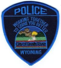 Green River Police (Wyoming)
Thanks to BensPatchCollection.com for this scan.
Keywords: city of
