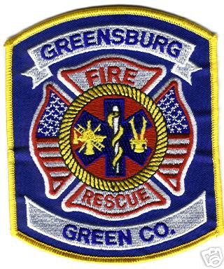 Greensburg Fire Rescue
Thanks to Mark Stampfl for this scan.
Keywords: kentucky green county