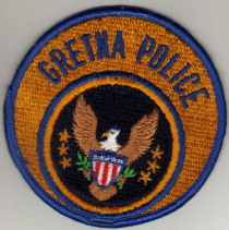 Gretna Police
Thanks to BlueLineDesigns.net for this scan.
Keywords: louisiana