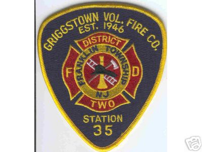 Griggstown Vol Fire Co Station 35
Thanks to Brent Kimberland for this scan.
Keywords: new jersey volunteer company district two franklin township