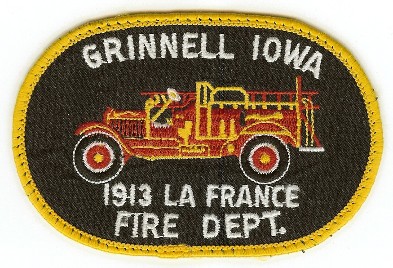 Grinnell Fire Dept
Thanks to PaulsFirePatches.com for this scan.
Keywords: iowa department