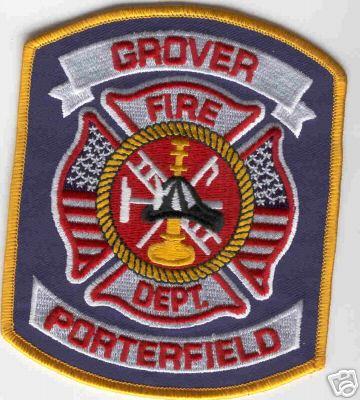 Grover Porterfield Fire Dept
Thanks to Brent Kimberland for this scan.
Keywords: wisconsin department
