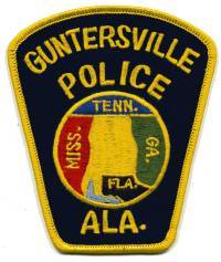 Guntersville Police (Alabama)
Thanks to BensPatchCollection.com for this scan.
