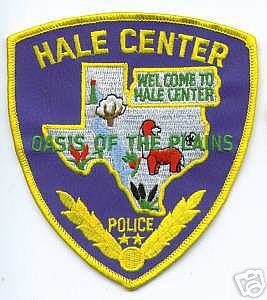 Hale Center Police (Texas)
Thanks to apdsgt for this scan.

