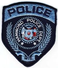 Hammond Police Dept (Wisconsin)
Thanks to BensPatchCollection.com for this scan.
Keywords: department