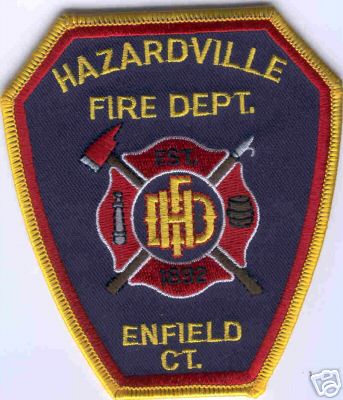 Hazardville Fire Dept
Thanks to Brent Kimberland for this scan.
Keywords: connecticut department enfield