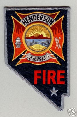 Henderson Fire
Thanks to PaulsFirePatches.com for this scan.
Keywords: nevada