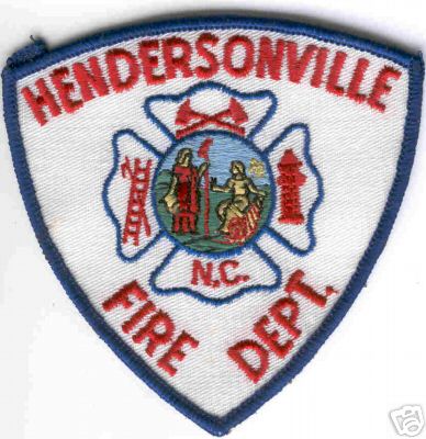 Hendersonville Fire Dept
Thanks to Brent Kimberland for this scan.
Keywords: north carolina department