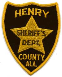 Henry County Sheriff's Dept (Alabama)
Thanks to BensPatchCollection.com for this scan.
Keywords: sheriffs department