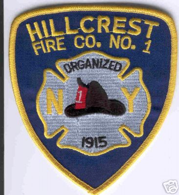 Hillcrest Fire Co No 1
Thanks to Brent Kimberland for this scan.
Keywords: new york company number