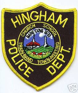 Hingham Police Dept (Massachusetts)
Thanks to apdsgt for this scan.
Keywords: department