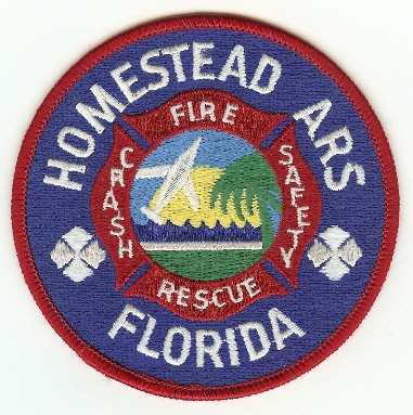 Homestead ARS Crash Fire Rescue
Thanks to PaulsFirePatches.com for this scan.
Keywords: florida cfr arff aircraft usaf air force