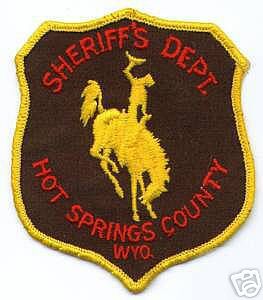Hot Springs County Sheriff's Dept (Wyoming)
Thanks to apdsgt for this scan.
Keywords: sheriffs department
