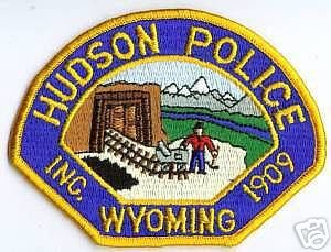 Hudson Police (Wyoming)
Thanks to apdsgt for this scan.
