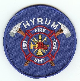 Hyrum Fire EMT
Thanks to PaulsFirePatches.com for this scan.
Keywords: utah