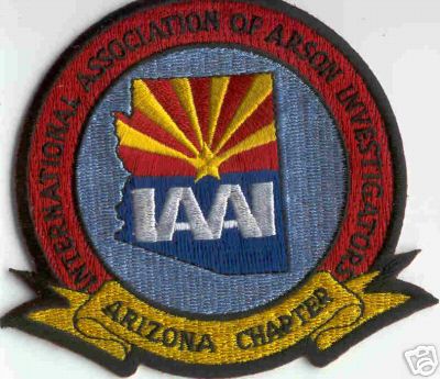 IAAI International Association of Arson Investigators Arizona Chapter
Thanks to Brent Kimberland for this scan.
Keywords: fire