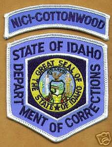 Idaho Department of Corrections Nici Cottonwood
Thanks to apdsgt for this scan.
Keywords: state of doc