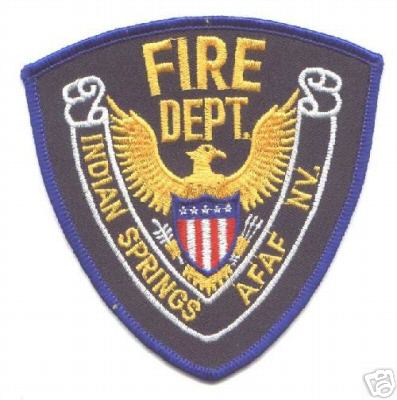 Indian Springs AFAF Fire Dept
Thanks to Jack Bol for this scan.
Keywords: nevada department usaf air force aux field