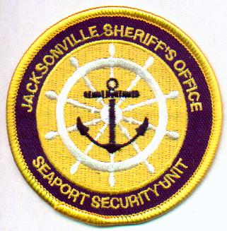 Jacksonville Sheriff's Office Seaport Security Unit
Thanks to EmblemAndPatchSales.com for this scan.
Keywords: florida sheriffs